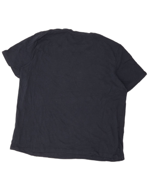 Мужская футболка с рисунком Jack & Jones Top 2XL, темно-синий, хлопок