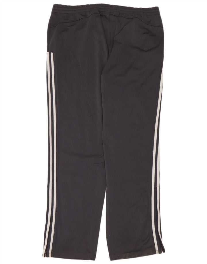 Мужские спортивные брюки Adidas 2XL темно-синие, полиэстер с цветными блоками