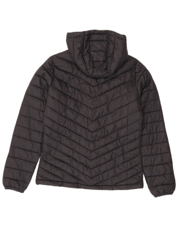 Женская стеганая куртка с капюшоном Mountain Warehouse UK 8, маленькая, черный нейлон