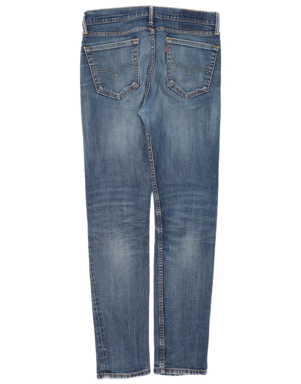 Мужские узкие джинсы Levi's W31 L32 синие, хлопок