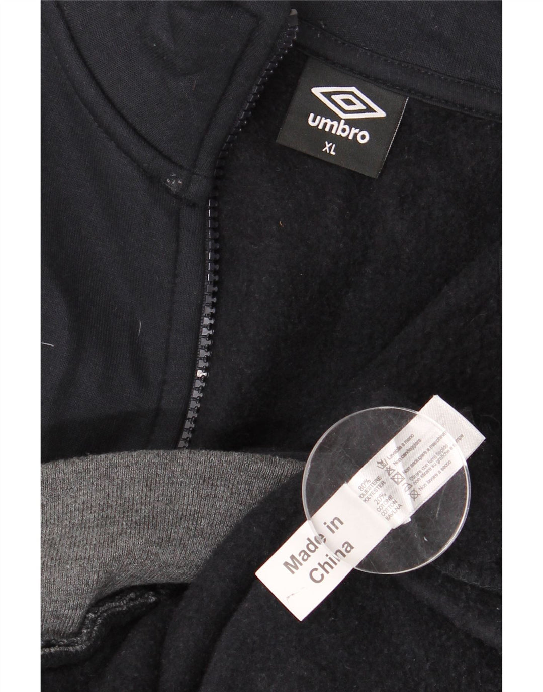 UMBRO Мужской спортивный костюм с графическим рисунком, верхняя куртка XL, темно-синий, полиэстер с цветными блоками