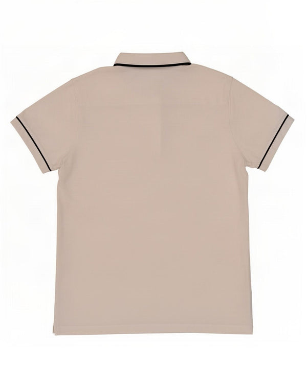 French Connection Mens Polo Shirt Large White Cotton