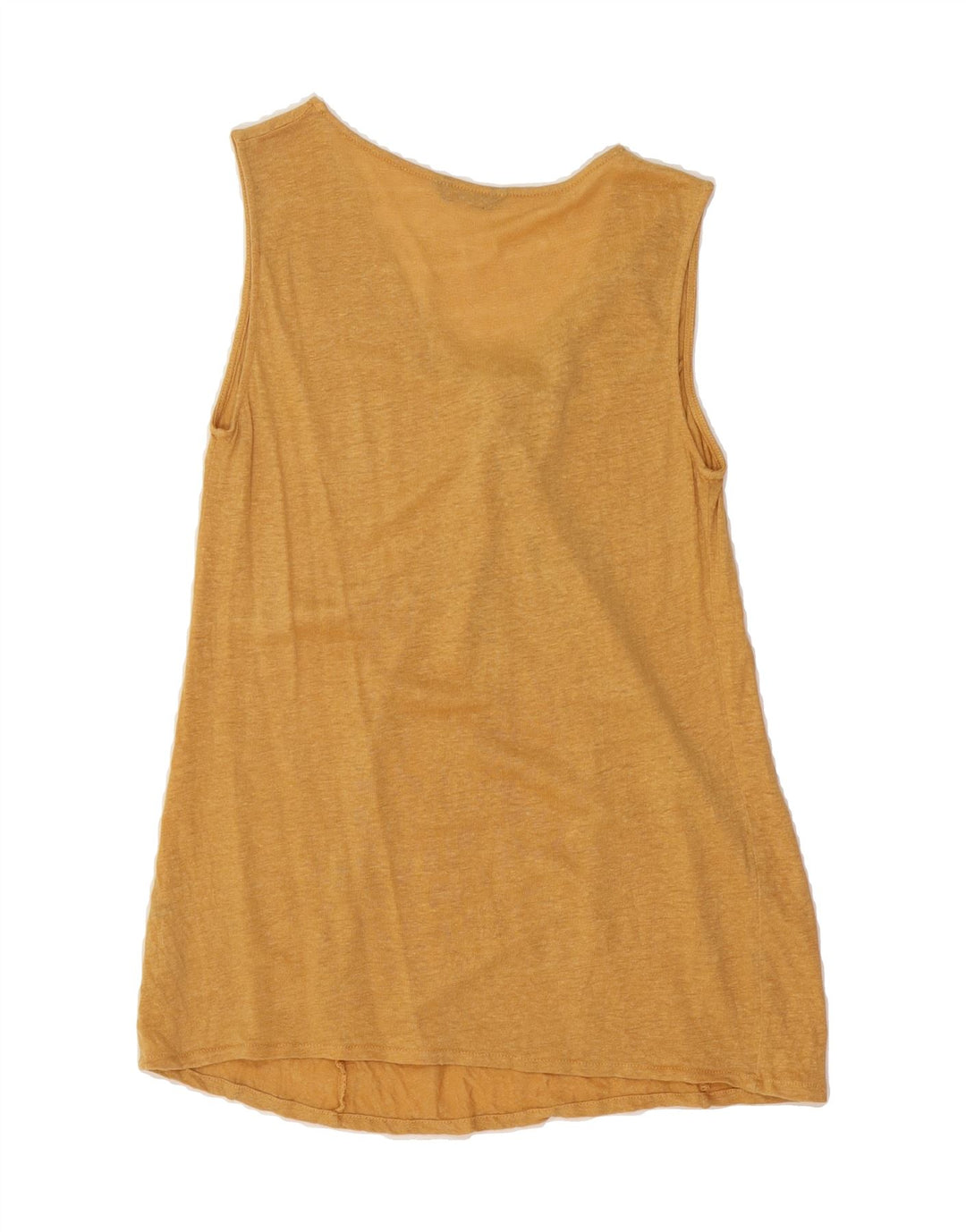 MASSIMO DUTTI Womens Sleeveless Blouse Top UK 10 Small Beige Cotton Vintage Massimo Dutti and Second-Hand Massimo Dutti from Messina Hembry 
