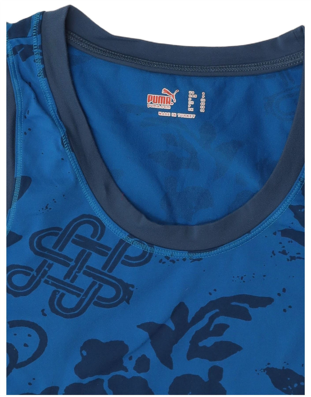 Женский жилет с рисунком PUMA UK 10, маленький синий с цветочным принтом