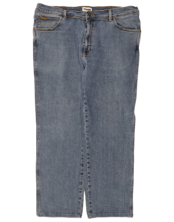 Мужские прямые джинсы Wrangler Texas W42 L28, синий хлопок