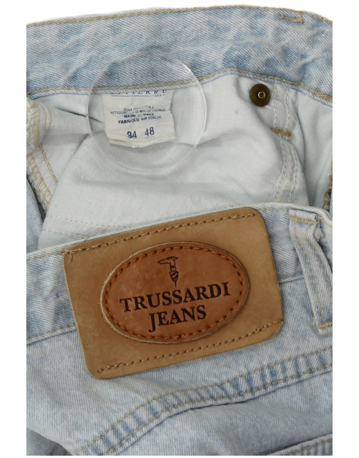 Мужские укороченные джинсы Trussardi W34 L25 синие, хлопок