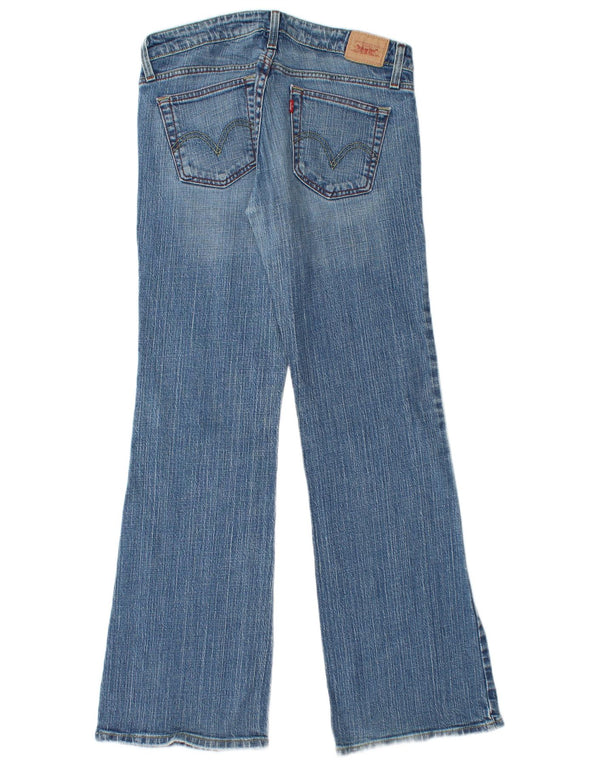 Женские джинсы Levi's 524 Super Low Flared США 9, средний W30 L31, синий хлопок