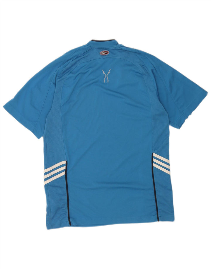 Мужская футболка Adidas Top Small Blue из полиэстера с цветными блоками