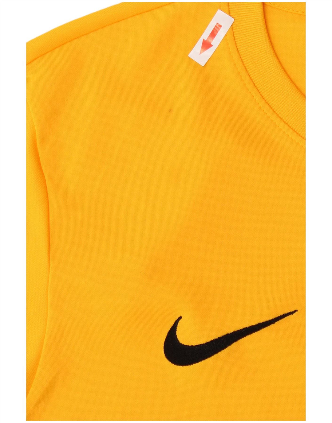 Мужской топ с графикой Nike Dri Fit с длинными рукавами, средний желтый полиэстер