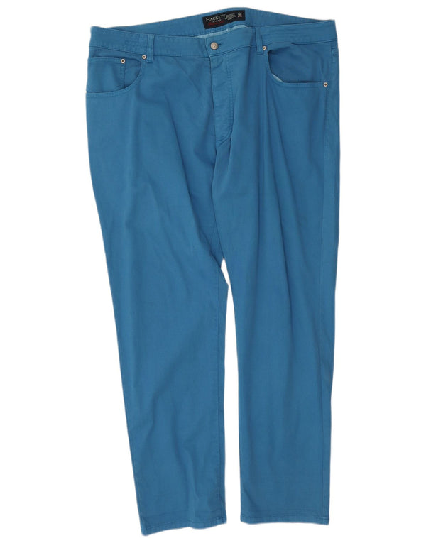 Hackett Мужские прямые повседневные брюки W44 L31 синие, хлопок