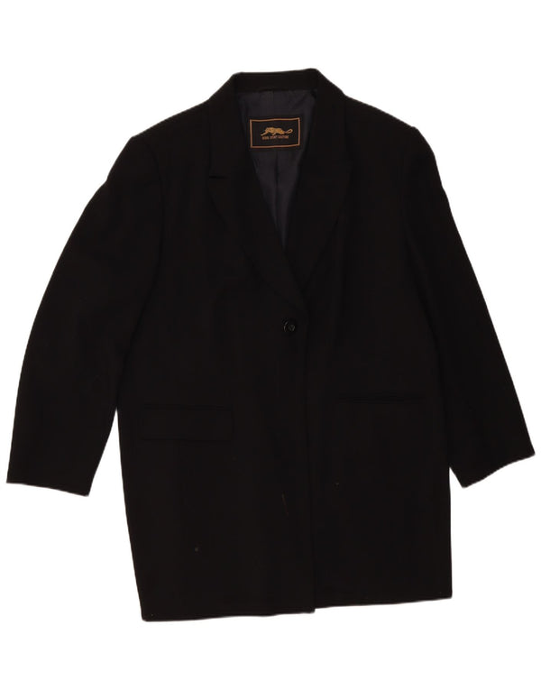 ВИНТАЖНОЕ Женское Пальто UK 14 Среднее Черное