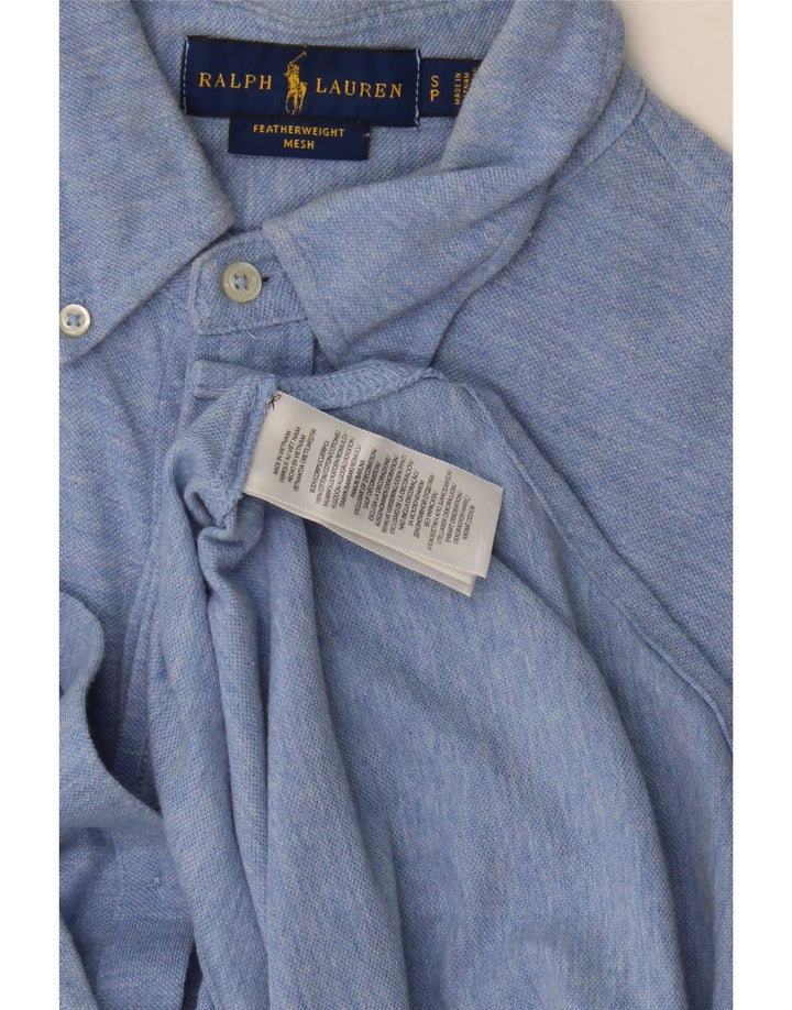 Мужская рубашка Ralph Lauren, маленькая синяя, хлопок