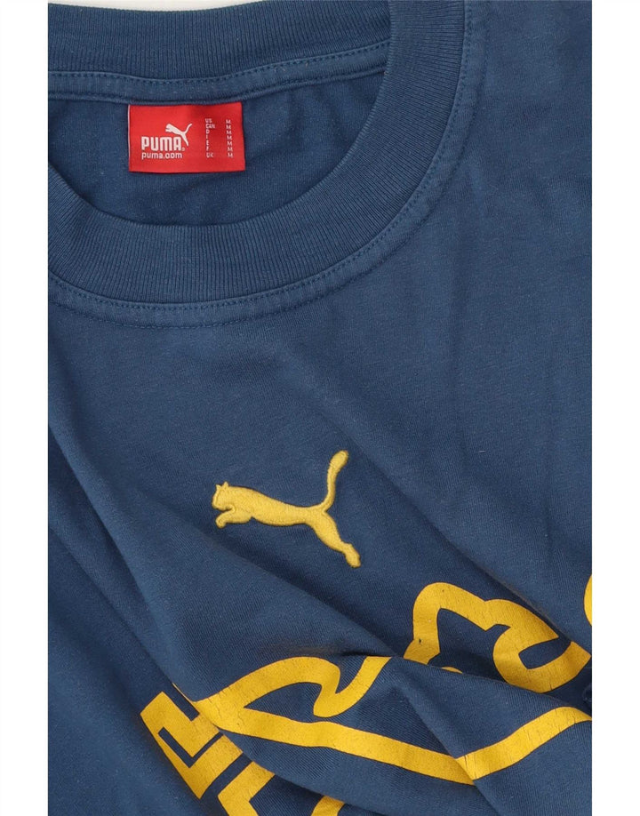 Мужская футболка с рисунком Puma, средний синий