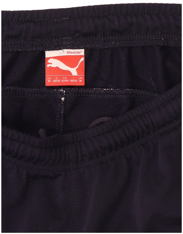 Брюки мужские спортивные Puma средние темно-синие