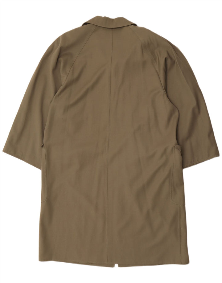 Женское пальто оверсайз Max Mara UK 14, большой размер, цвет хаки, шерсть