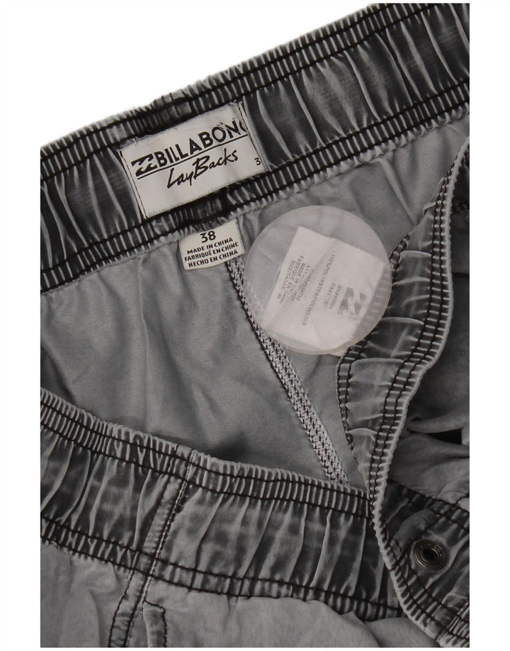 Мужские шорты для плавания Billabong XL, полиэстер в серую полоску