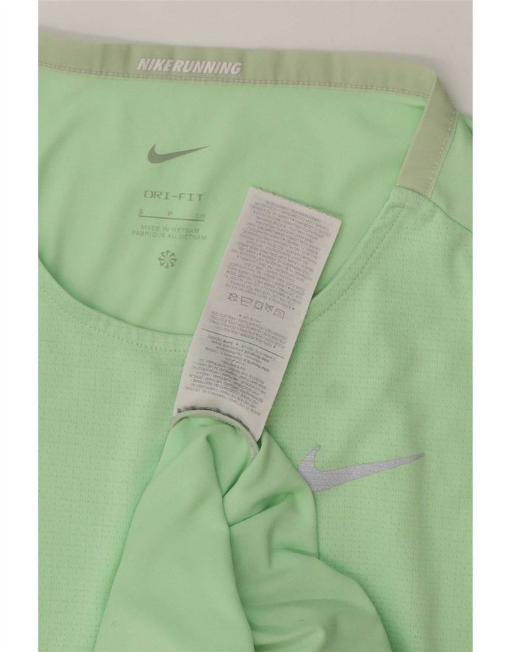 Мужская футболка Nike Dri Fit, маленький зеленый полиэстер