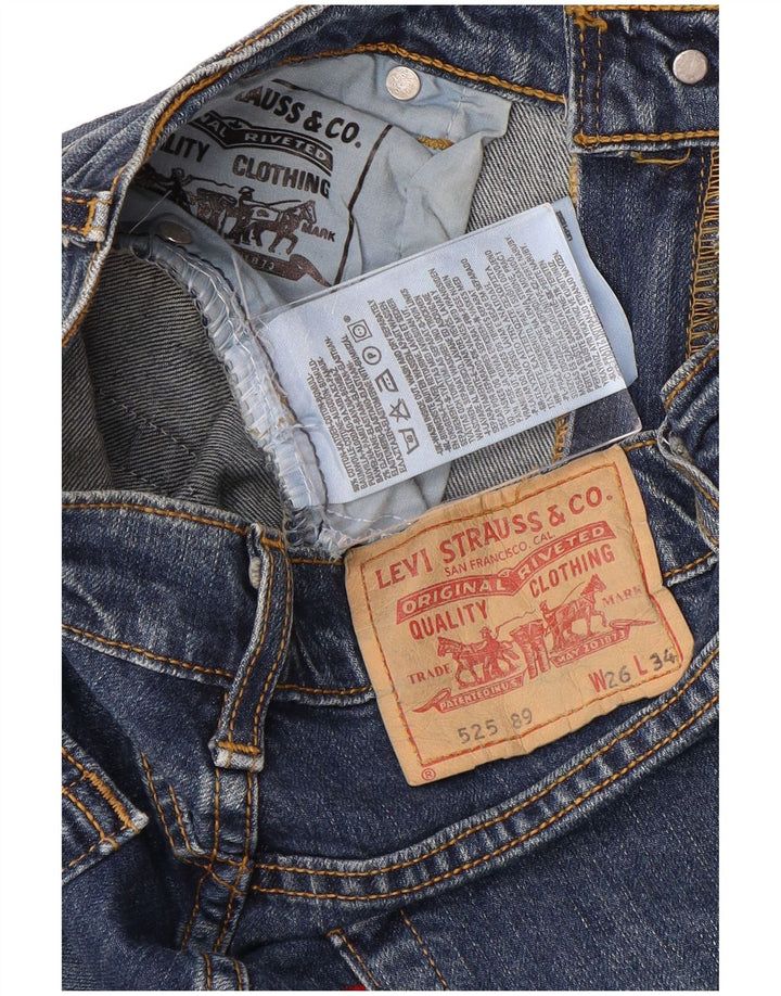 Женские джинсы LEVI'S 525 Bootcut W26 L34 Синие, хлопок