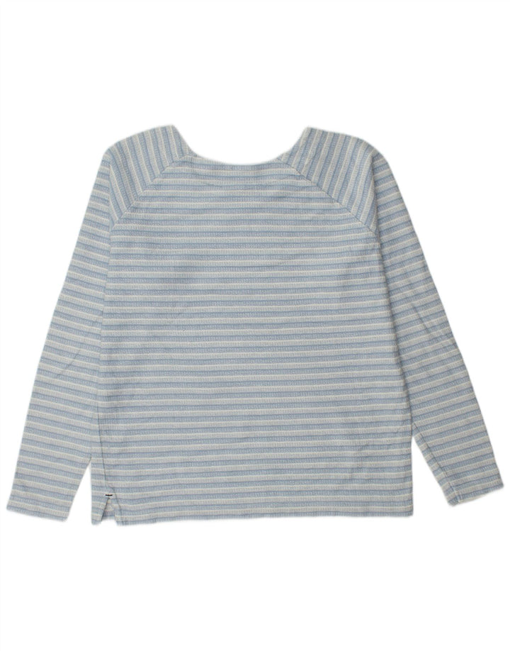 Женский свитер-свитшот Weird Fish, хлопковый джемпер в большую синюю полоску, Великобритания, 14 штук