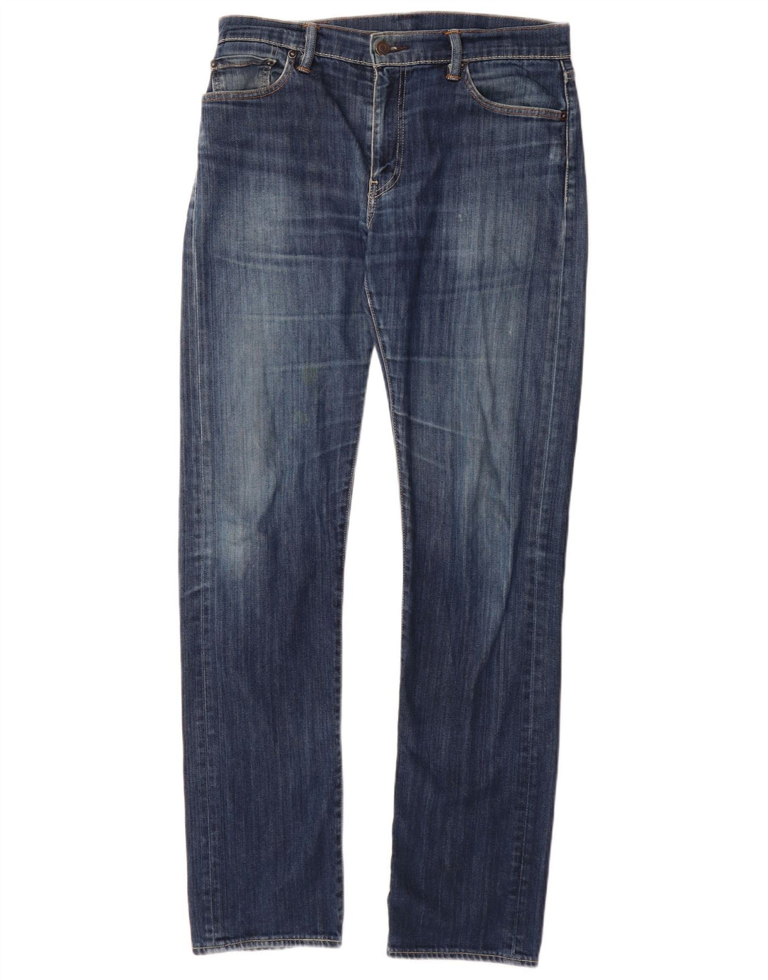 Мужские прямые джинсы Levi's 504 W34 L36 синие, хлопок