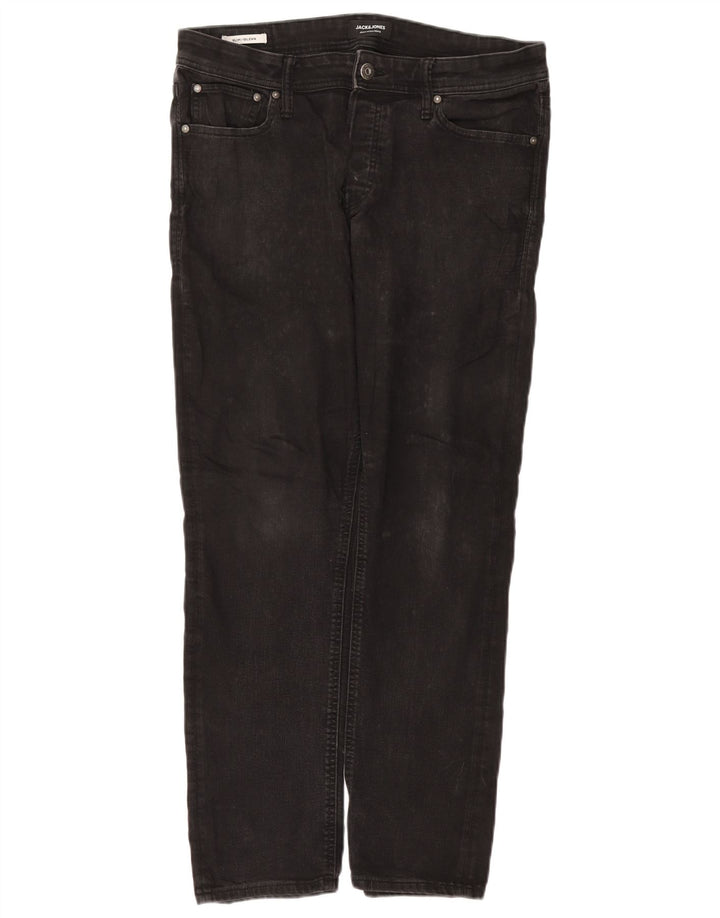 Мужские узкие джинсы Jack & Jones GLENN W34 L32, серый хлопок