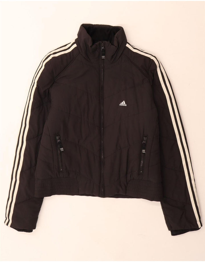 Женская утепленная куртка Adidas Clima 365 UK 16, большая черная, полиэстер