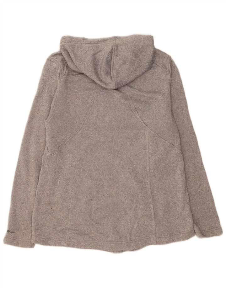 Женский свитер с капюшоном на молнии Eddie Bauer UK 18 XL, серый полиэстер