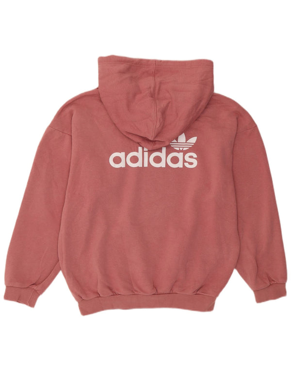 Женский джемпер с капюшоном Adidas Oversized UK 6 XS, розовый хлопок