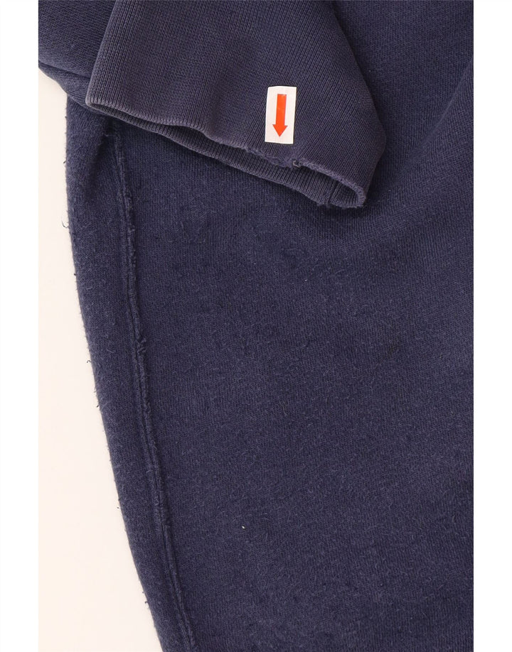 Мужской джемпер свободного покроя с рисунком NIKE XL, темно-синий, хлопок