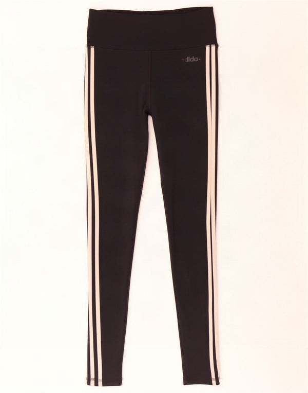 Женские леггинсы Adidas Climalite UK 8/10, маленькие черные из полиэстера