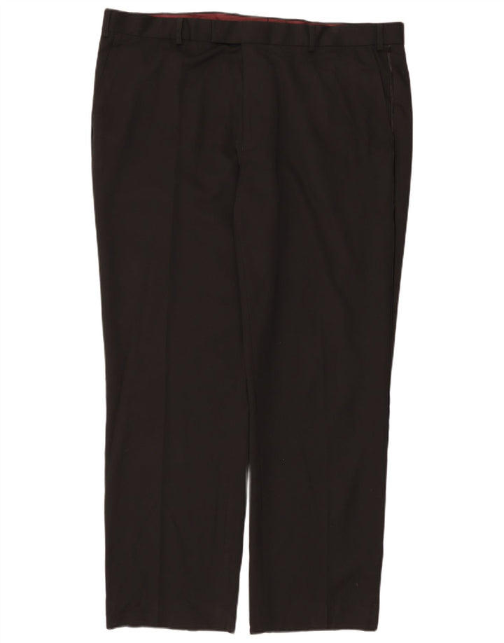Женские прямые костюмные брюки Marks & Spencer W42 L31 черные
