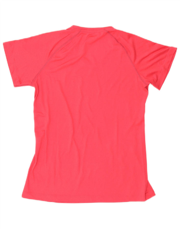 Женская футболка ADIDAS Climalite Top UK 14, средний красный полиэстер