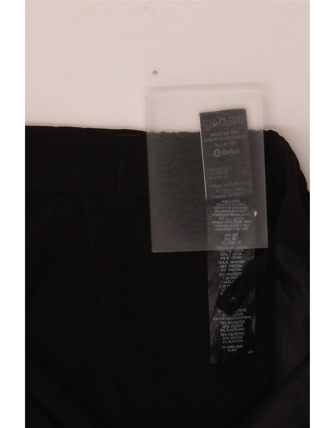 Женские прямые костюмные брюки Marks & Spencer UK 14, средние W34 L30, черные
