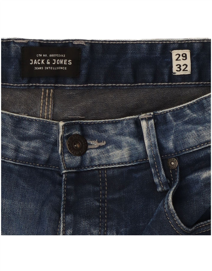 Мужские прямые джинсы Jack & Jones Mike W29 L32, синий хлопок