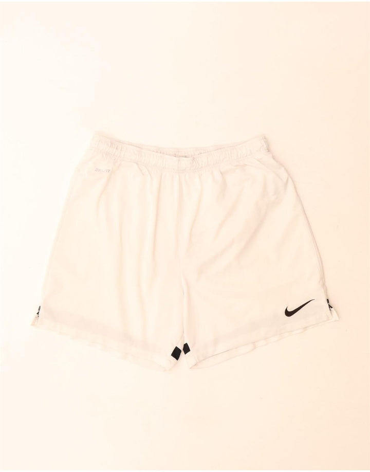 Мужские спортивные шорты Nike Dri Fit большого размера из полиэстера белого цвета