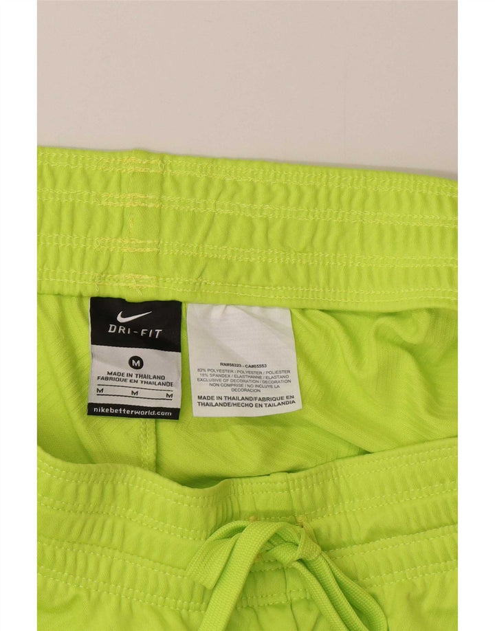 Женские спортивные шорты Nike Dri Fit UK 14, средний зеленый полиэстер