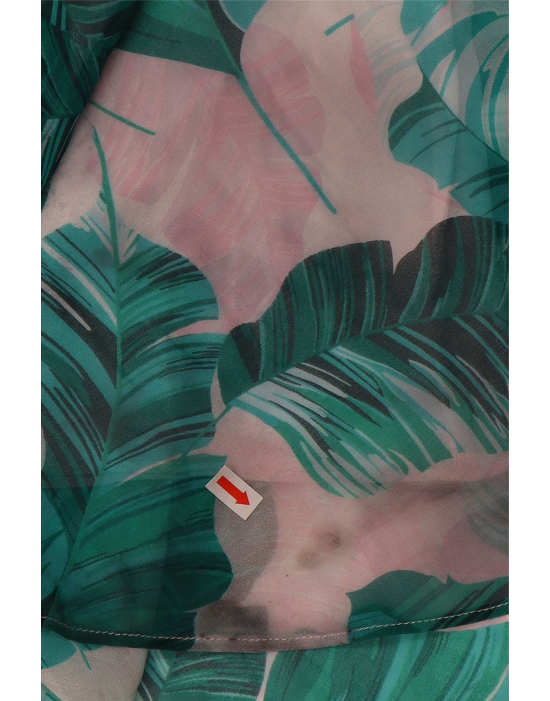 GUESS Женская юбка-трапеция UK 12 Medium W28 Синяя полиэстер с цветочным принтом