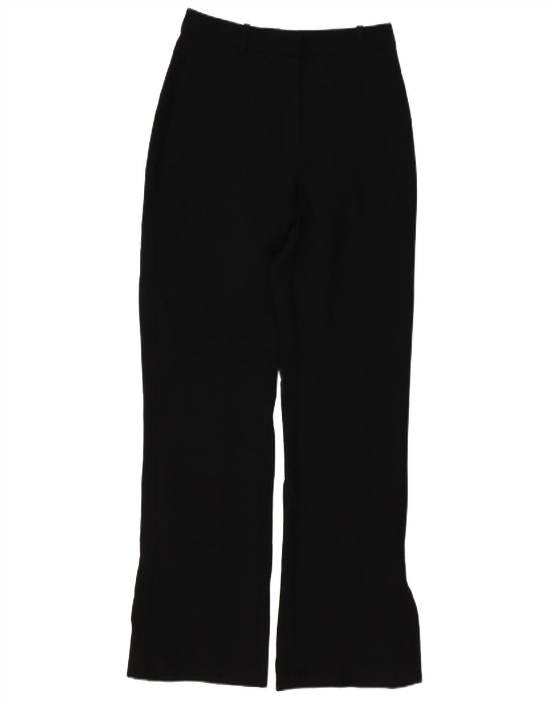 Женские брюки чинос Zara Bootcut, маленькие, черные, полиэстер, W26 L31