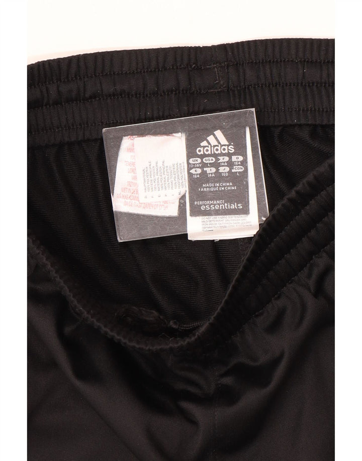 Спортивный костюм Adidas для мальчиков, брюки для бега, 13-14 лет, черный полиэстер