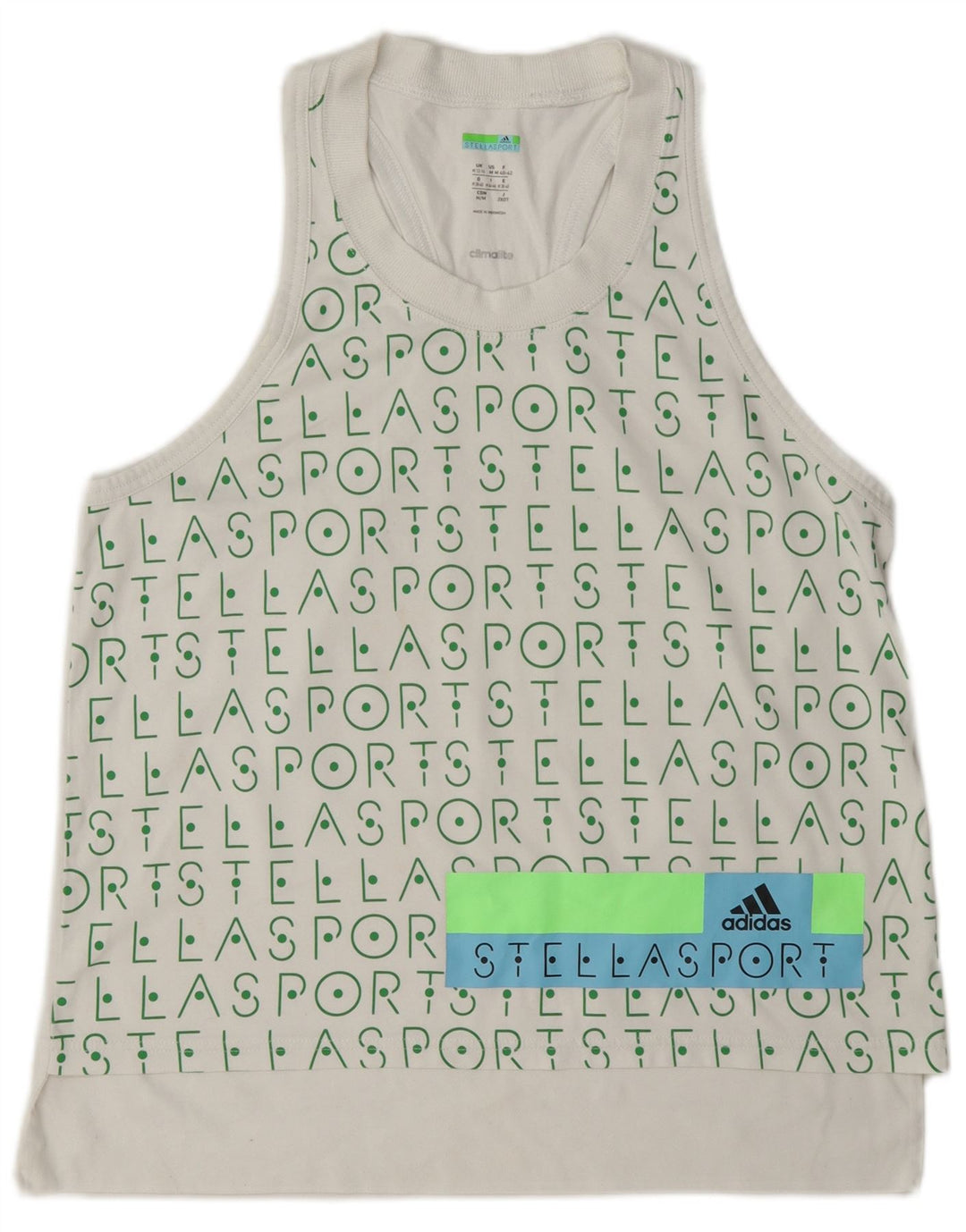 Женский топ Adidas Stella Graphic Vest UK 12/14, средний белый