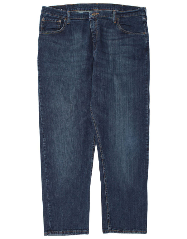 Мужские прямые джинсы свободного покроя Wrangler W40 L30, синий хлопок