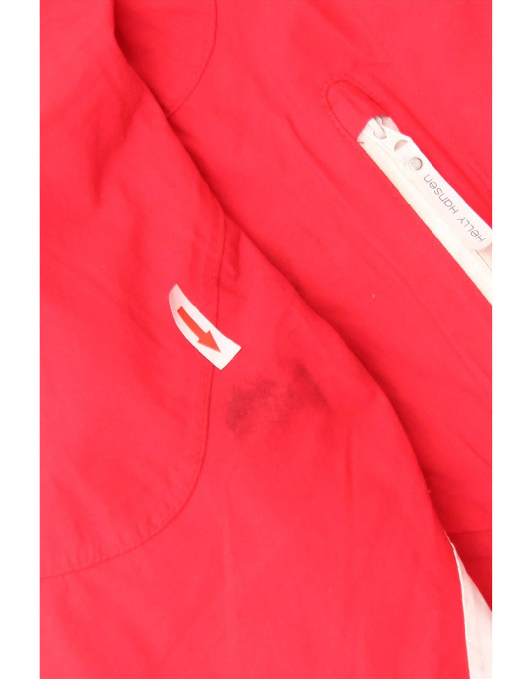 Женская лыжная куртка Helly Hansen UK 6 XS красная из полиэстера с цветными блоками