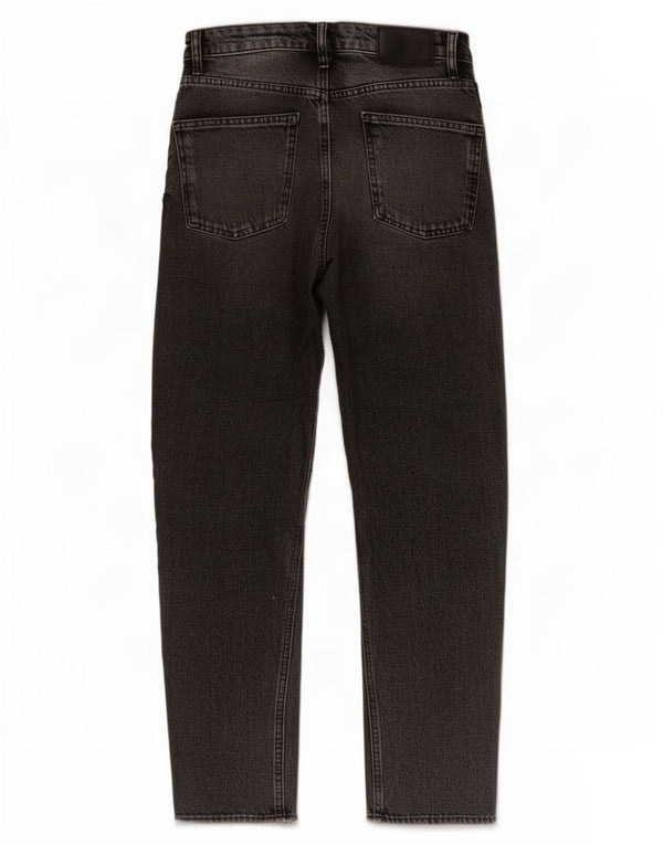 Женские зауженные джинсы Zara с завышенной талией для мам EU 36 XS W26 L25, черный хлопок