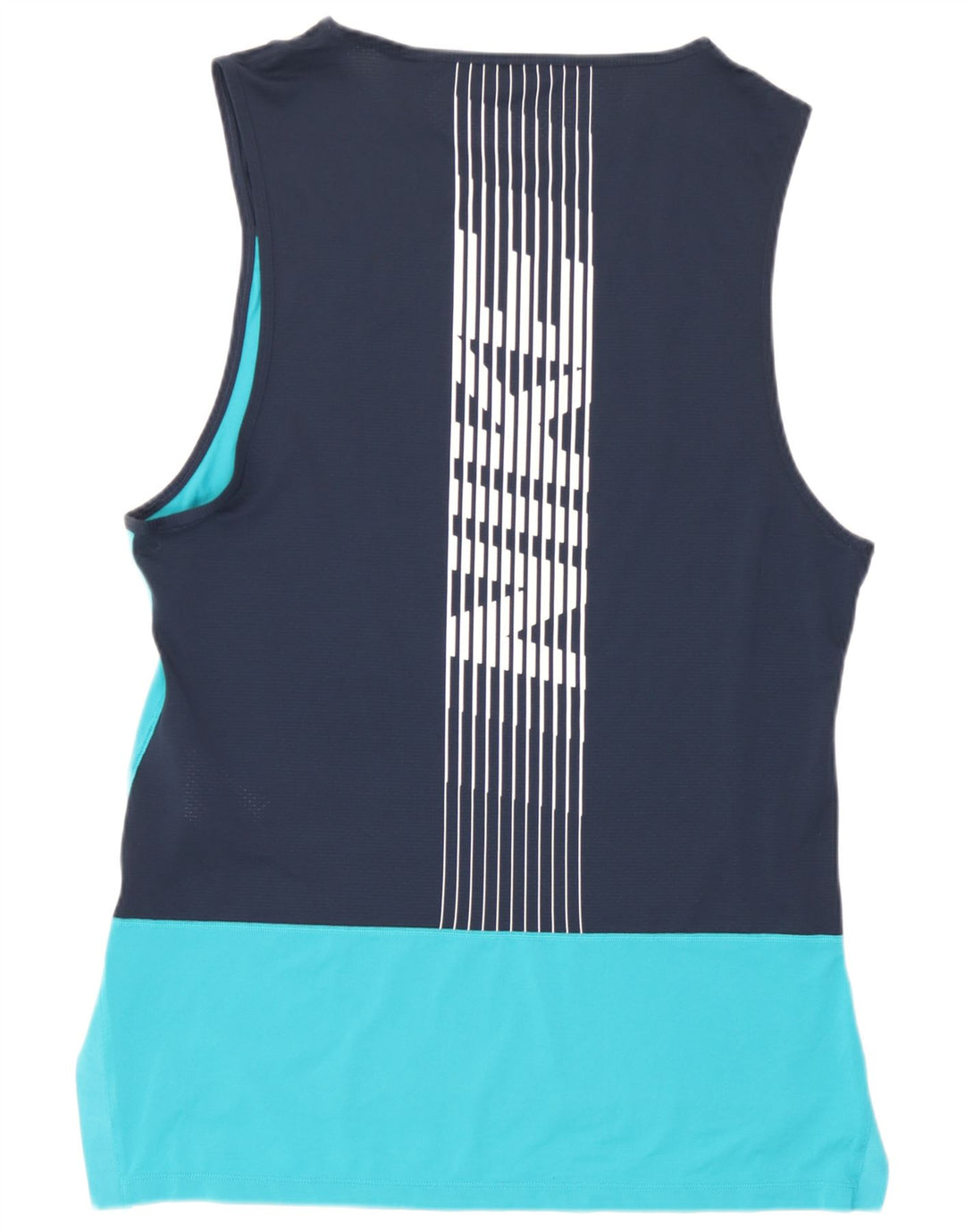 Женский жилет с графическим принтом Nike Dri Fit UK 14, средний синий, цветной блок