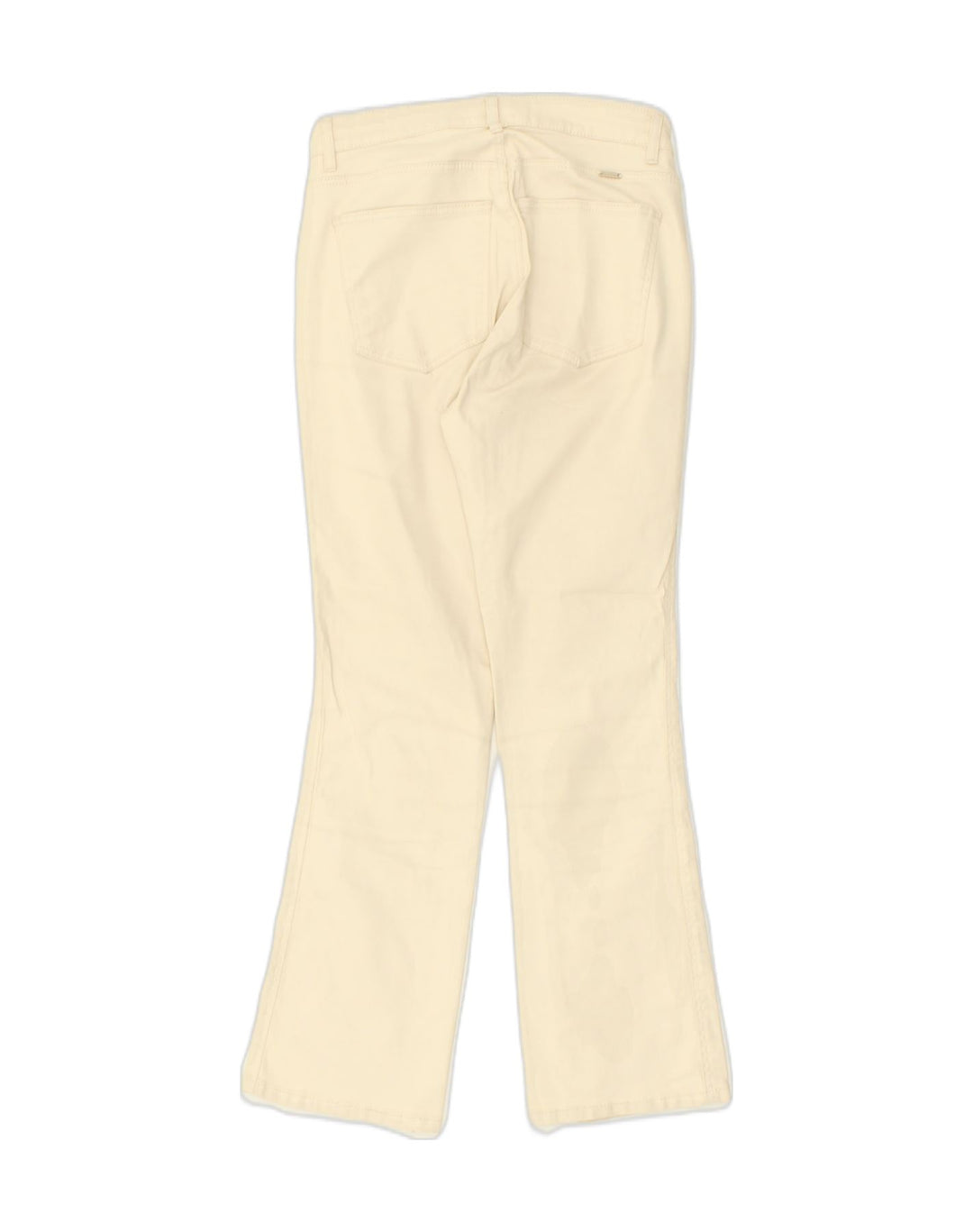 MASSIMO DUTTI Womens Bootcut Casual Trousers US 4 Small W25 L25 Off White | Vintage Massimo Dutti | Thrift | Second-Hand Massimo Dutti | Used Clothing | Messina Hembry 