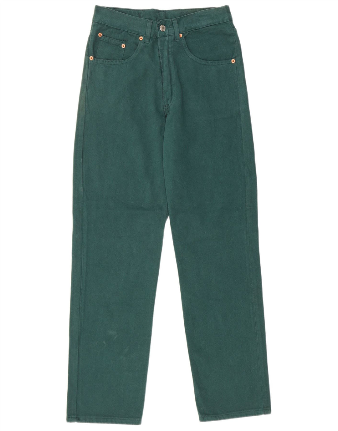 Винтажные женские джинсы с высокой талией IT 44 Medium W28 L31 Зеленые