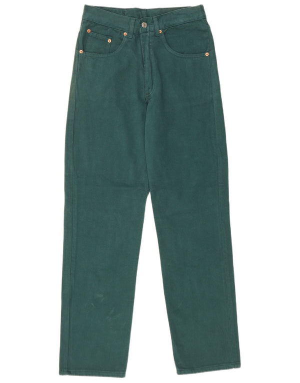 Винтажные женские джинсы с высокой талией IT 44 Medium W28 L31 Зеленые