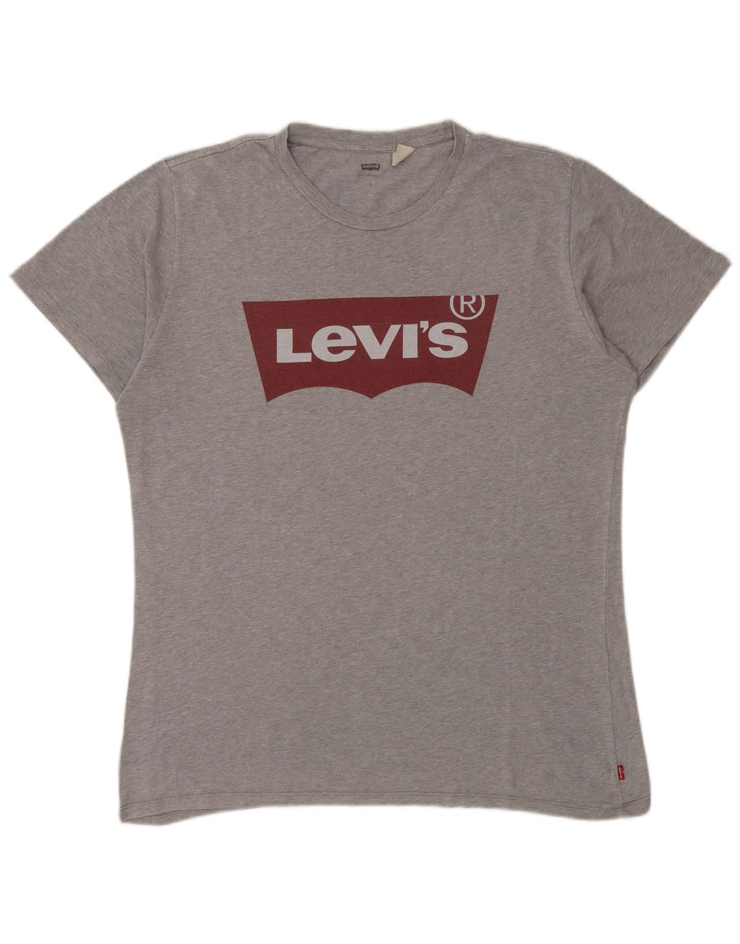 Мужская футболка с рисунком Levi's, большая серая в крапинку