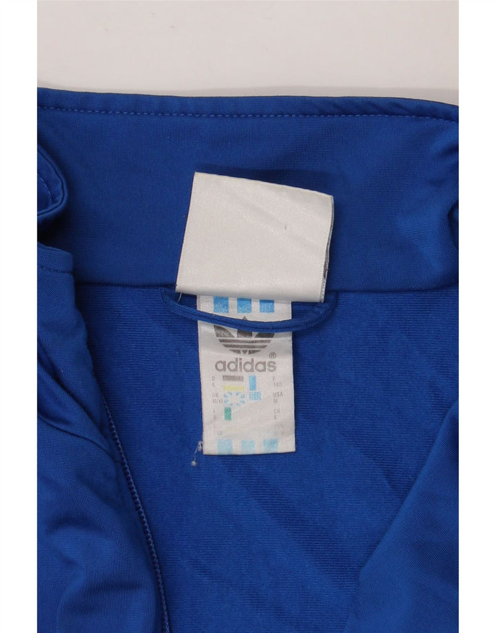 Мужской спортивный костюм свободного кроя ADIDAS, верхняя куртка UK 40/42, средний синий полиэстер