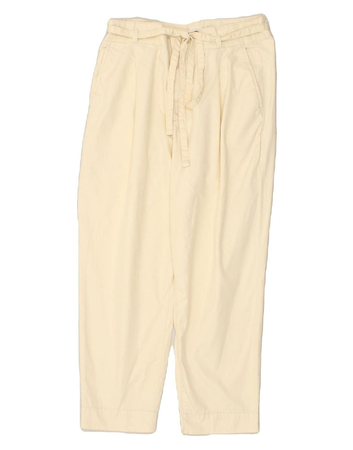 GAP Womens Paperbag Tapered Cropped Trousers US 14 XL W32 L25  Beige | Vintage Gap | Thrift | Second-Hand Gap | Used Clothing | Messina Hembry 